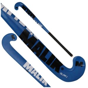 Field Hockey Stick Slam J Blue, Black, and Silver Outdoor Wood Multi Curve