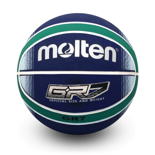 BGRX Premium Rubber Basketball - Blue/Green
