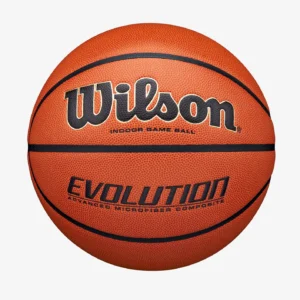 When you focus on getting better, and not just on getting results, success takes care of itself. That is why the Wilson Evolution Game Ball is the preferred basketball in high schools across the country. Every part of this ball, from the unparalleled soft-feel composite cover to the composite pebbled channels, provide an exceptional grip and performance for those who aren't satisfied with being satisfied. Suited for indoor use, the Evolution is approved for play by the National Federation of State High School Associations (NFHS).