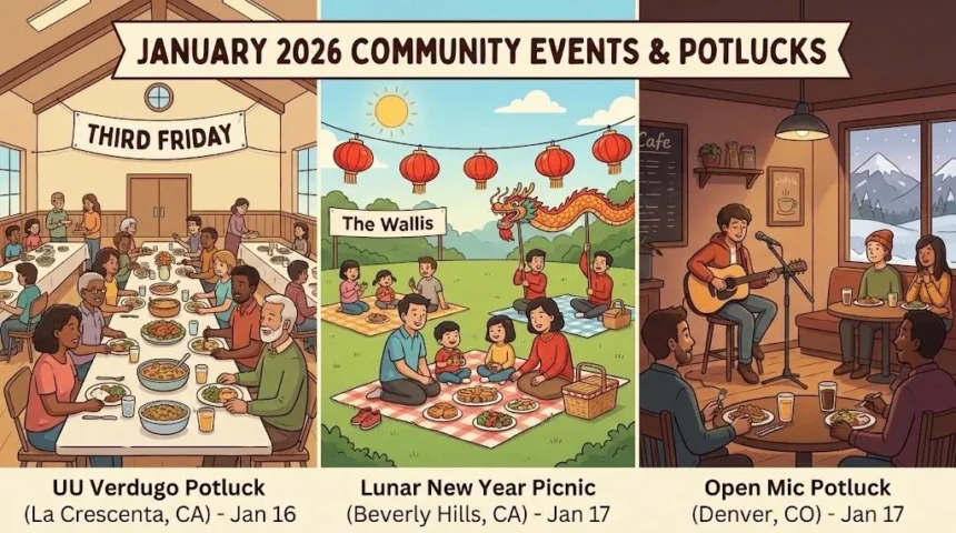 Upcoming Potlucks in Los Angeles (January-February 2026)